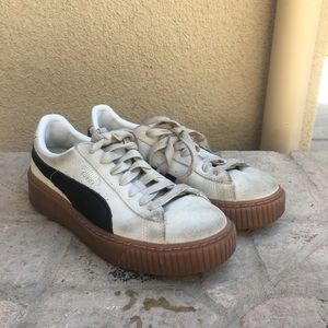 Puma Suede basket platform sneakers